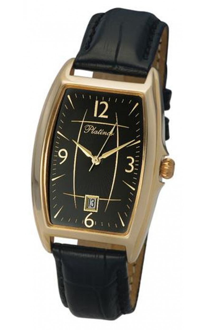 47750.506 russian gold Men's watch кварцевый wrist watches Platinor "бостон"  47750.506