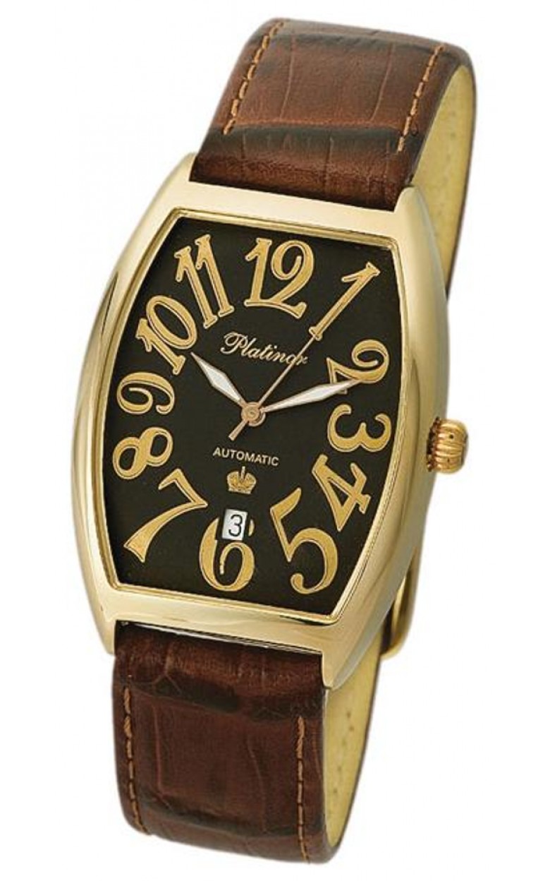54110.505 russian gold Men's watch кварцевый wrist watches Platinor "Ocean"  54110.505