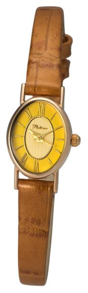 44430.417 russian gold кварцевый wrist watches Platinor "александра" for women  44430.417