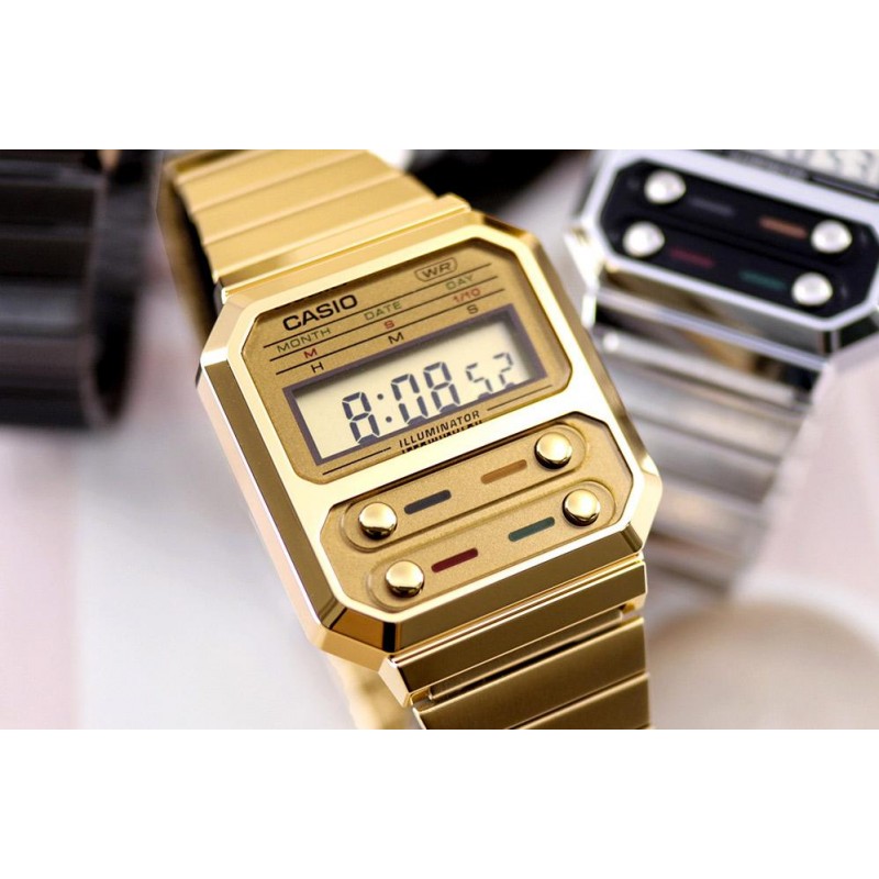 A-100WEG-9A  кварцевые наручные часы Casio "Vintage"  A-100WEG-9A