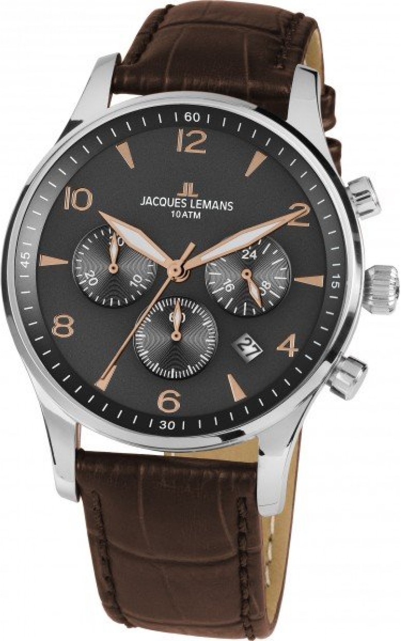 1-1654ZK  кварцевые наручные часы Jacques Lemans "Classic"  1-1654ZK