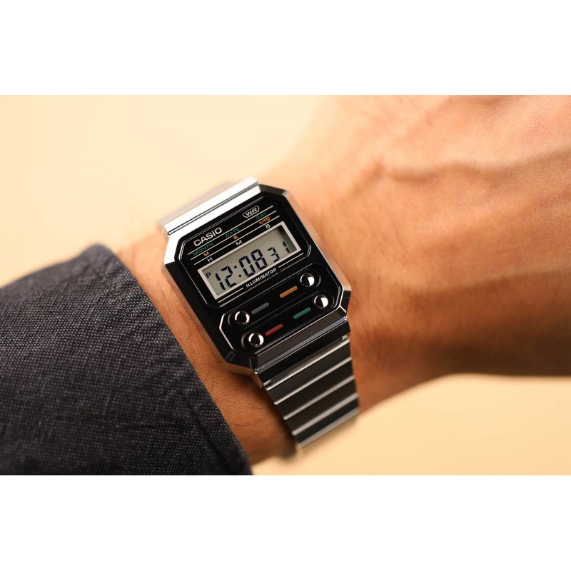 A100WE-1AEF  кварцевые наручные часы Casio  A100WE-1AEF