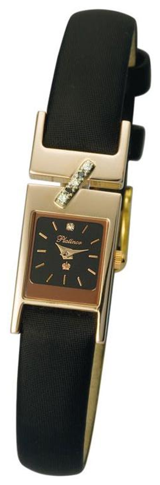 98855.503 russian gold Lady's watch кварцевый wrist watches Platinor "моNika"  98855.503