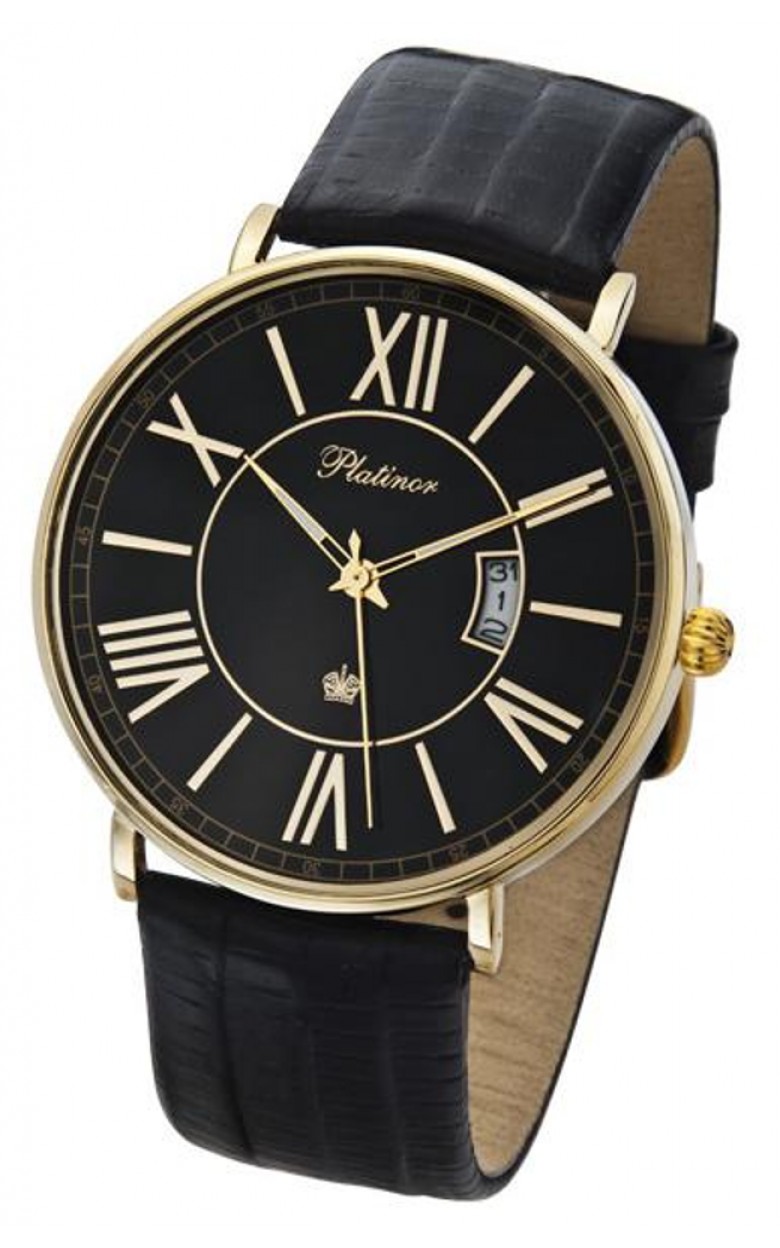567630.520 russian gold кварцевый wrist watches Platinor "амур" for men  567630.520