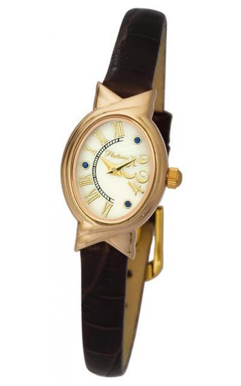 90350.328 russian gold Lady's watch кварцевый wrist watches Platinor "ассоль"  90350.328