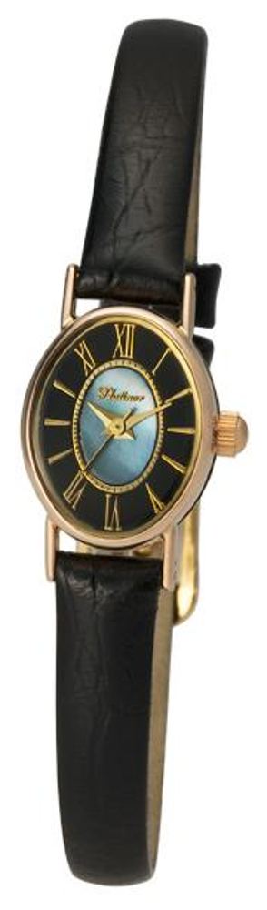 44430.517 russian gold Lady's watch кварцевый wrist watches Platinor "александра"  44430.517