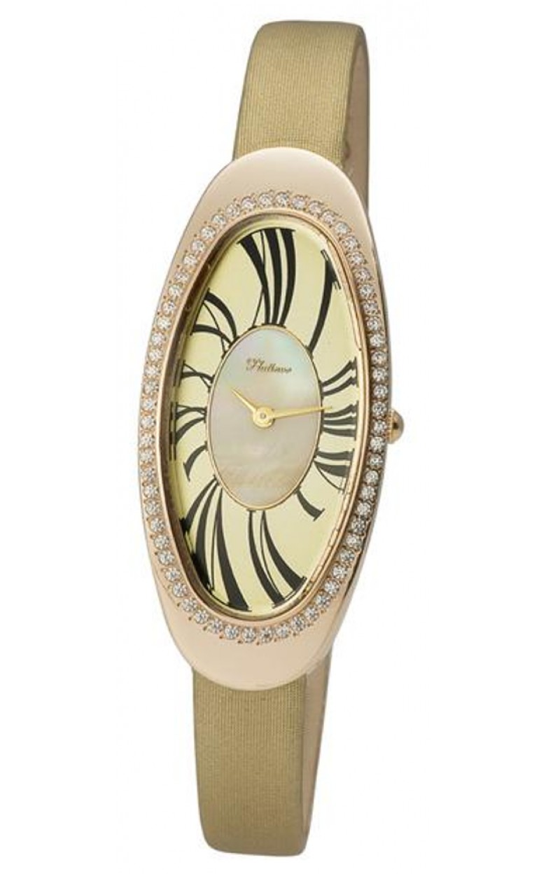 92856.417 russian gold Lady's watch кварцевый wrist watches Platinor "стефани"  92856.417