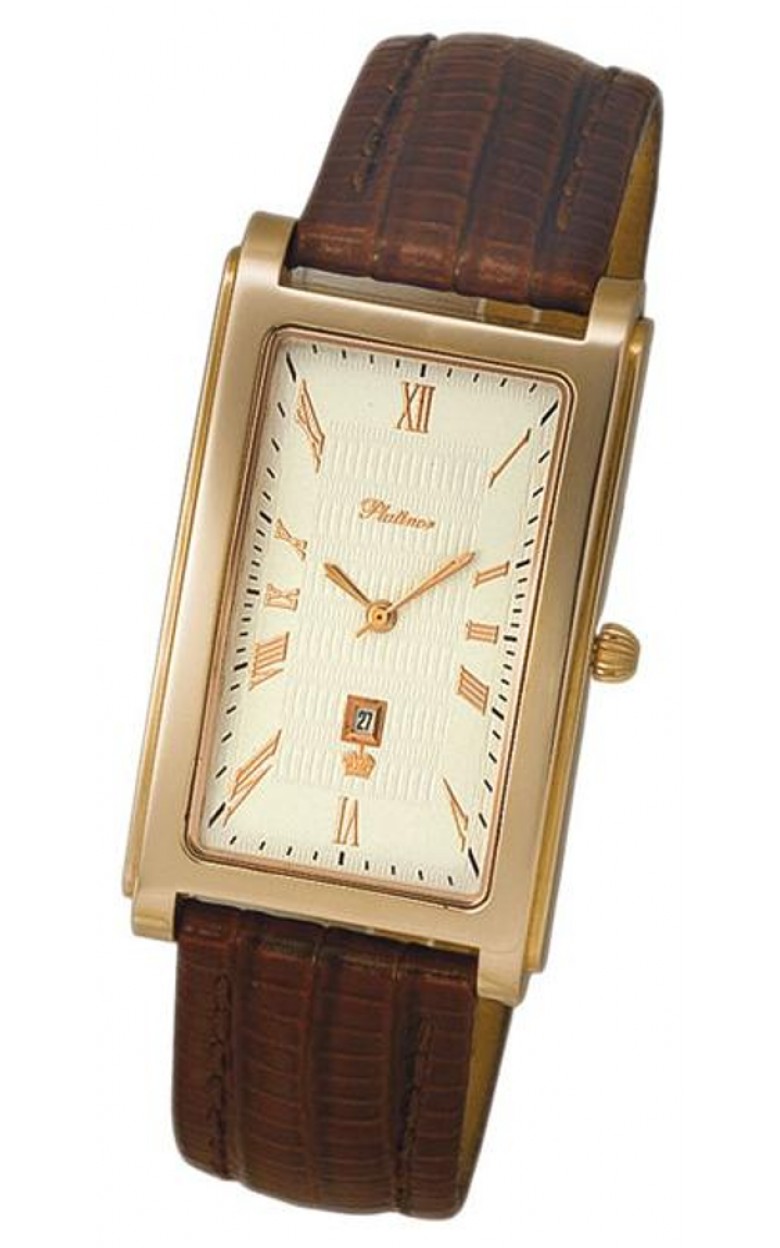 48550.121 russian gold Men's watch кварцевый wrist watches Platinor "мюнхен"  48550.121