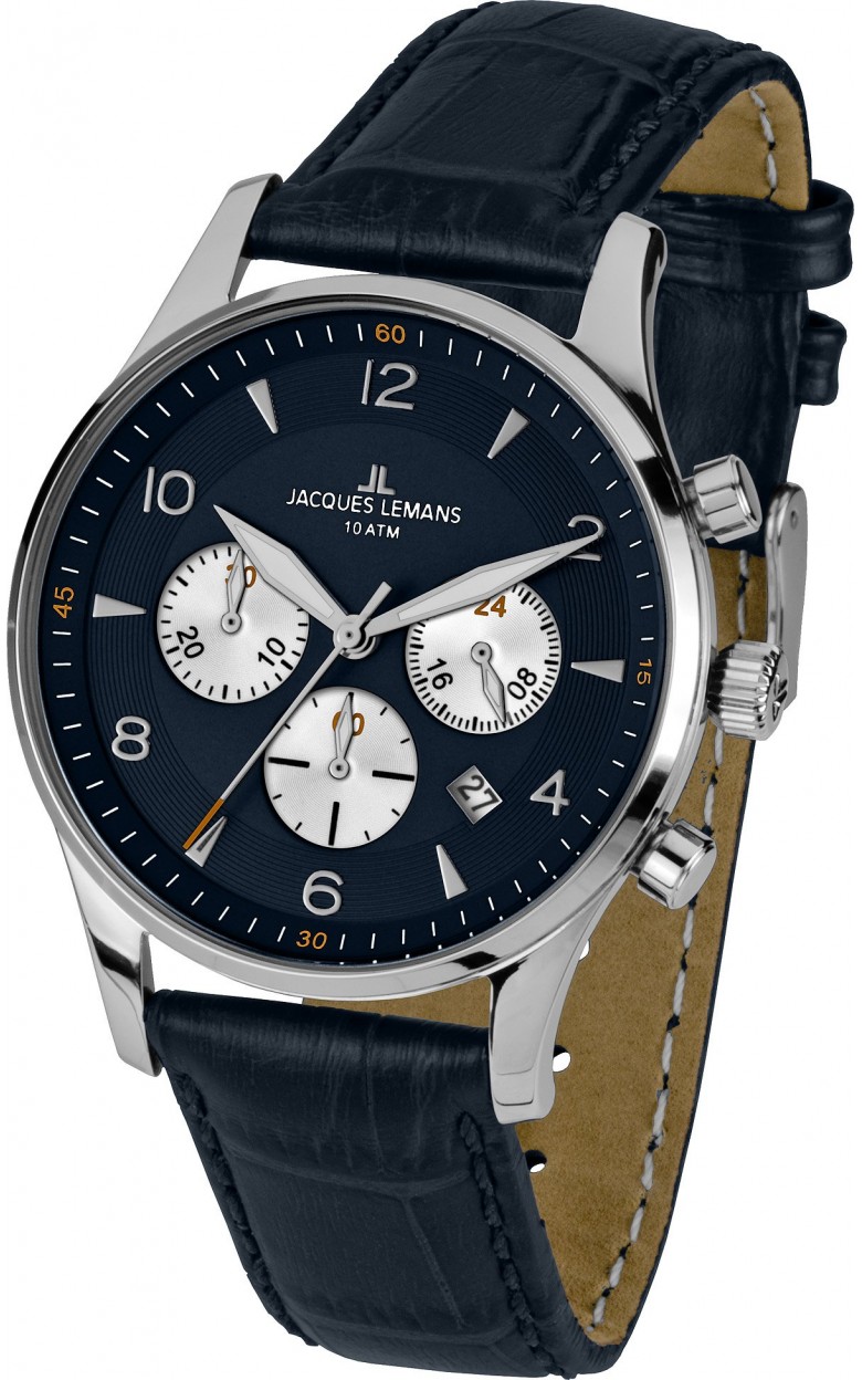 1-1654C  кварцевые наручные часы Jacques Lemans "Classic"  1-1654C