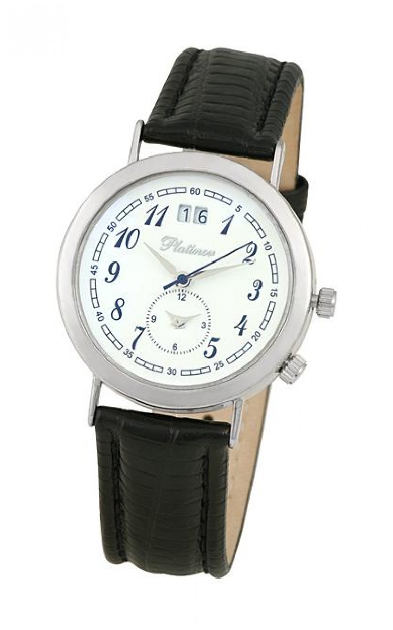 55800.105 Мужские серебряные часы Platinor коллекции «Шанс» 55800.105