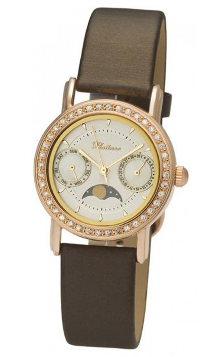 97756.301 russian gold кварцевый wrist watches Platinor "жанет" for women  97756.301