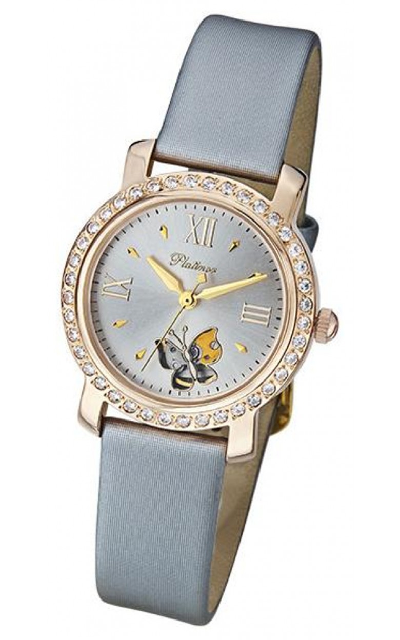 97956.235 russian gold кварцевый wrist watches Platinor "оливия" for women  97956.235