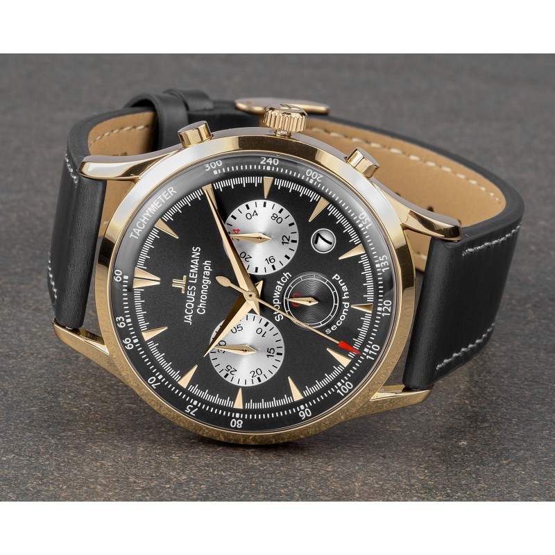 1-2068i  кварцевые часы Jacques Lemans "Retro Classic"  1-2068i