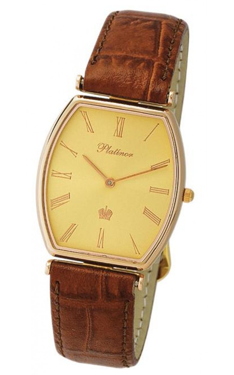 53750.415 russian gold Men's watch кварцевый wrist watches Platinor "енисей"  53750.415