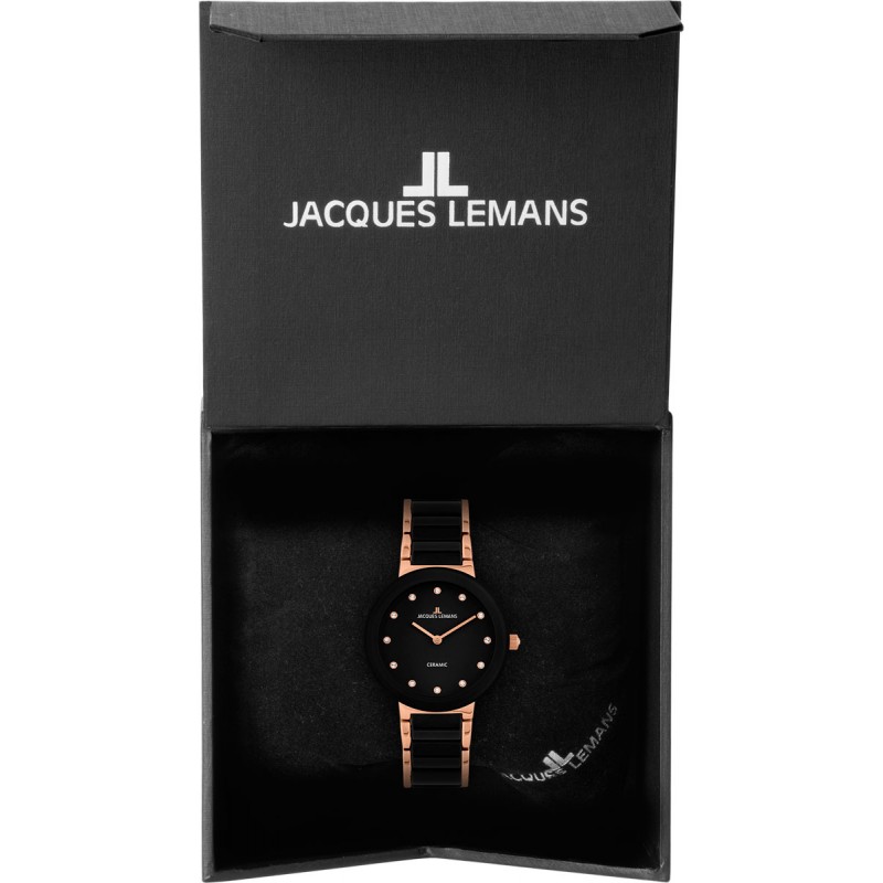 42-7i  кварцевые часы Jacques Lemans "High Tech Ceramic"  42-7i