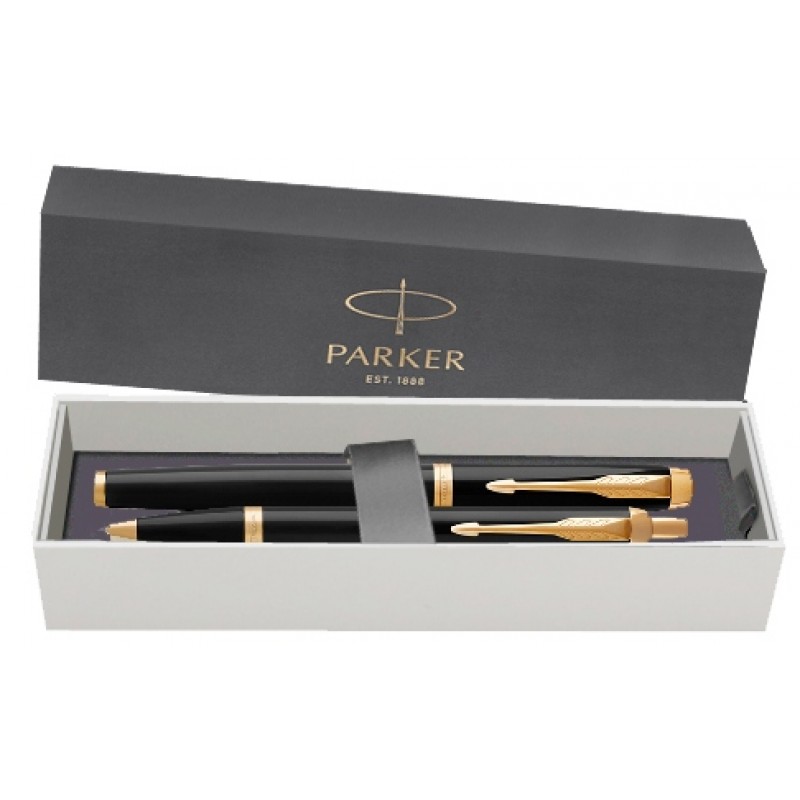 1931666+1931645 1931666+1931645 набор: перьевая и шариковая pen parker im core black gt