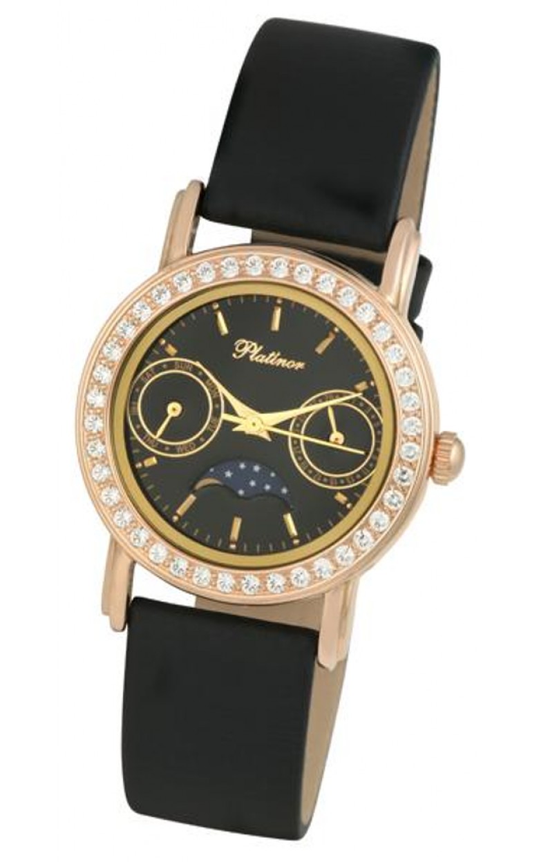 97756.503 russian gold Lady's watch кварцевый wrist watches Platinor "жанет"  97756.503