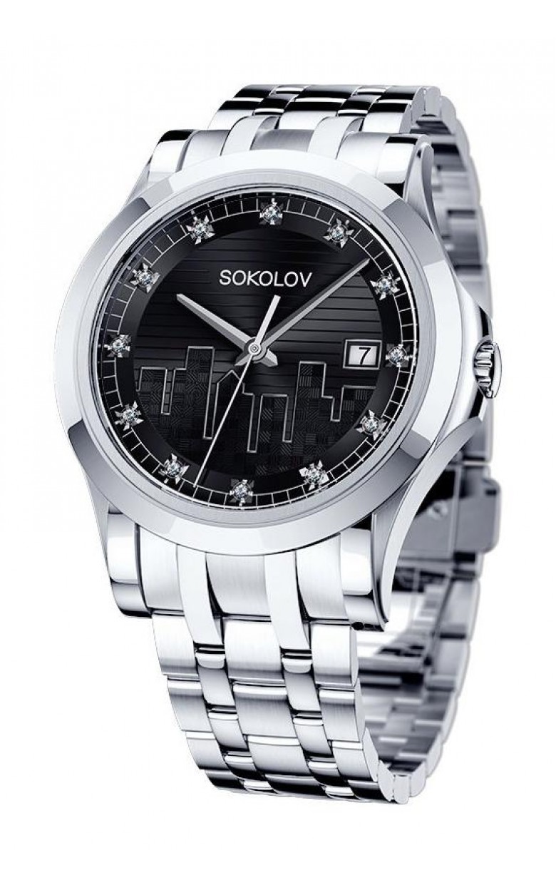 303.71.00.000.02.01.2  кварцевые наручные часы Sokolov "My world"  303.71.00.000.02.01.2