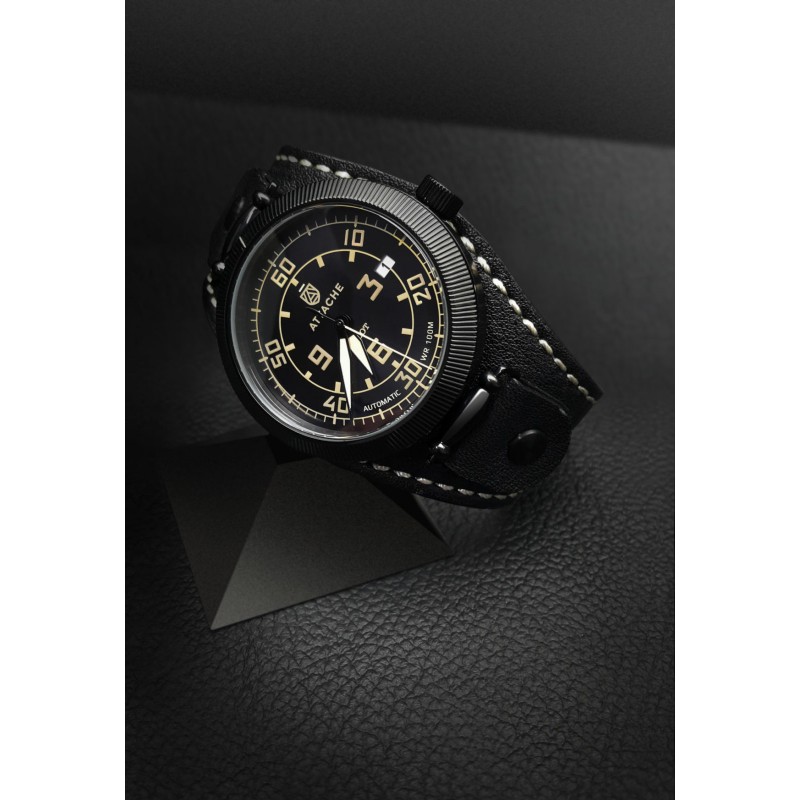 Pilot Black-BY russian Men's watch механический wrist watches attache (атташе)  Pilot Black-BY