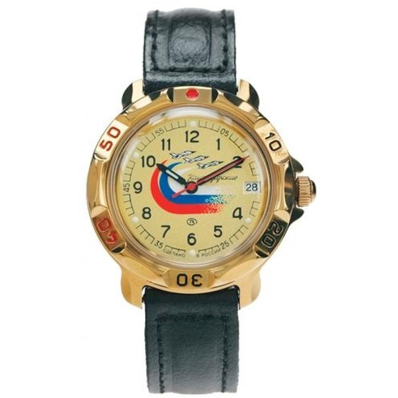 819564  механические часы Восток "Командирские" логотип ВВС ВКС  819564
