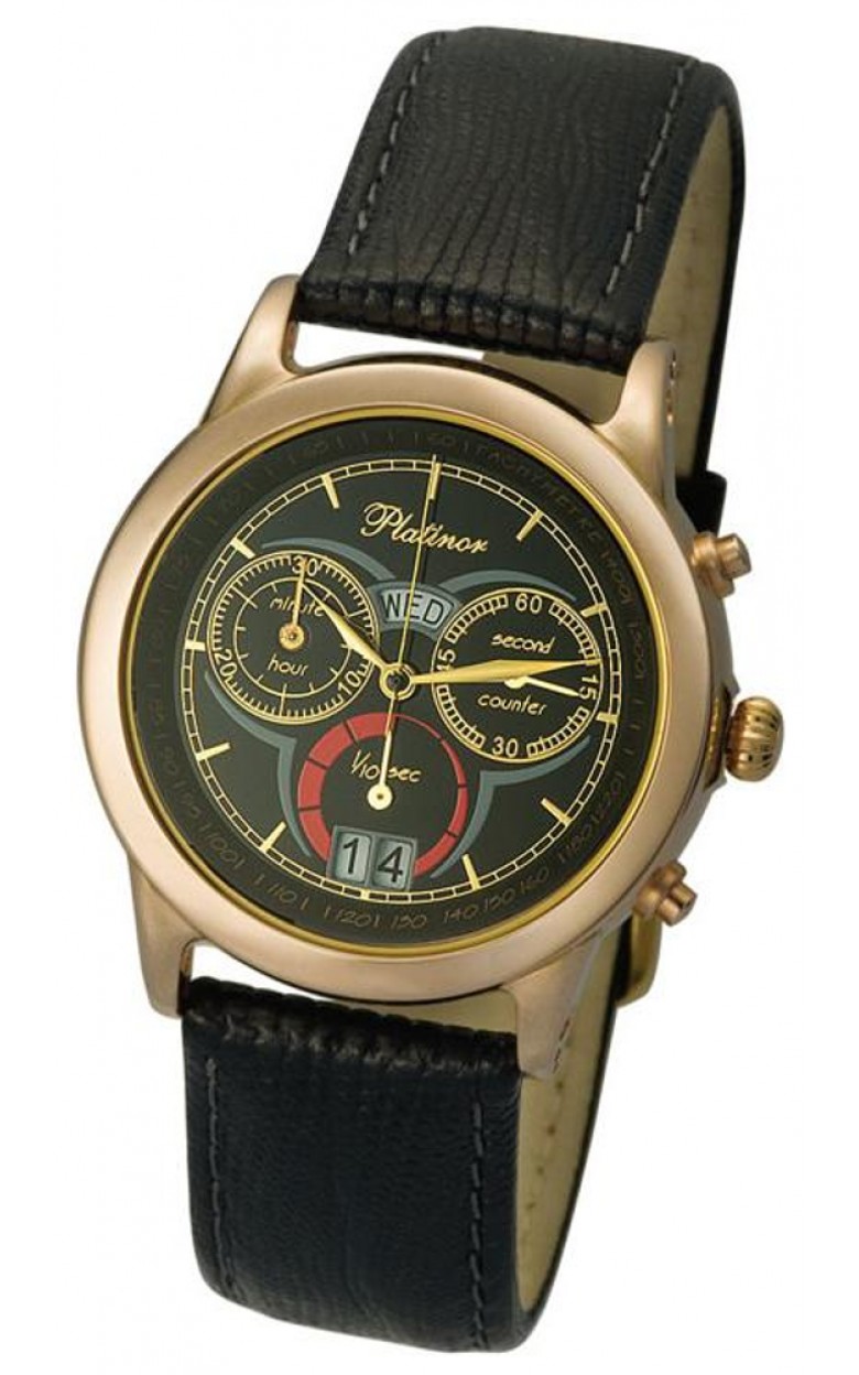 47150.503  кварцевые с функциями хронографа наручные часы Platinor "Сальвадор"  47150.503