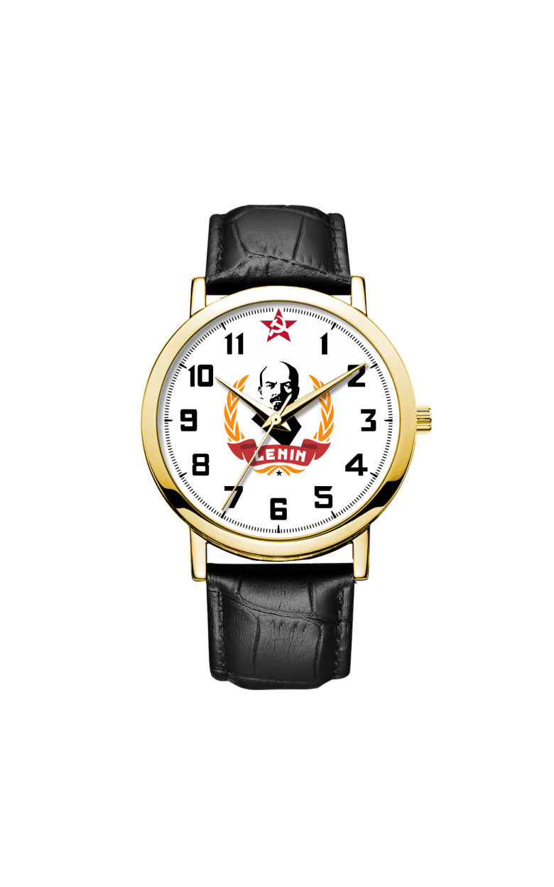 1090A2L12  кварцевые часы Mikhail Moskvin логотип Ленин  1090A2L12