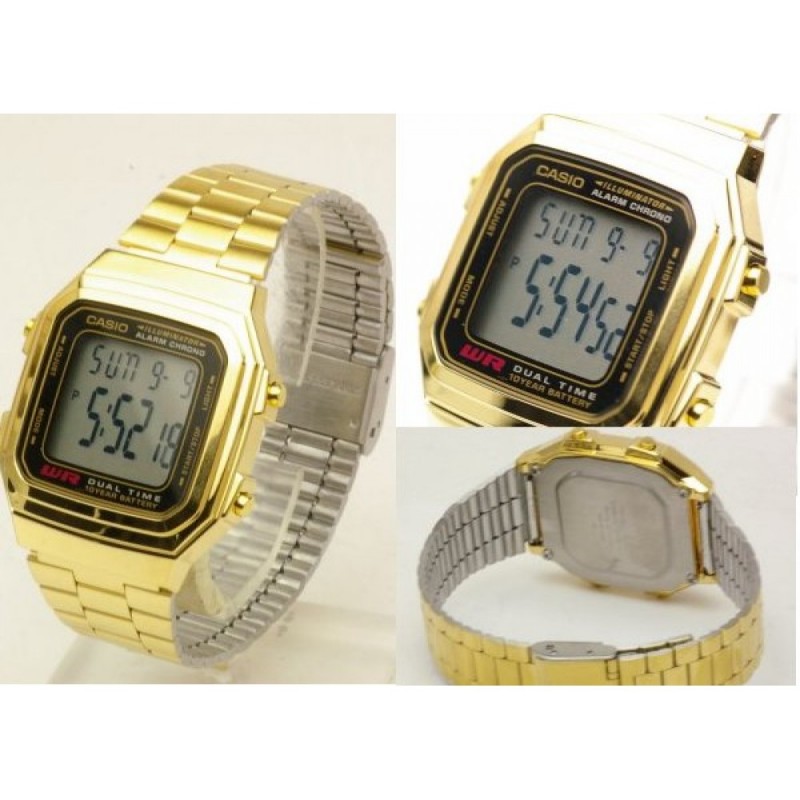 A178WGA-1A  кварцевые наручные часы Casio "Vintage"  A178WGA-1A