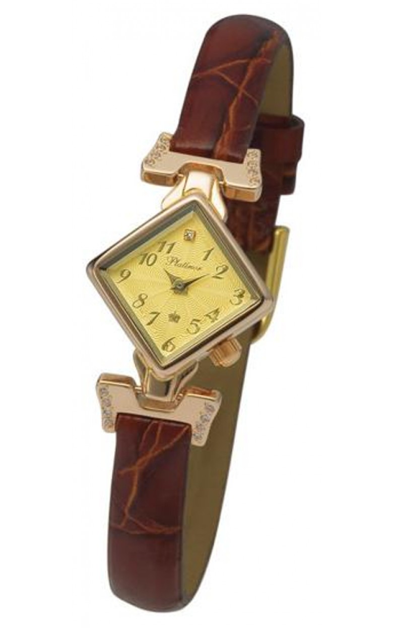 45556.411 russian gold Lady's watch кварцевый wrist watches Platinor "алисия-2"  45556.411