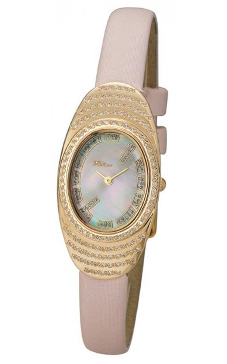 92756.327 russian gold кварцевый wrist watches Platinor "аннабель" for women  92756.327