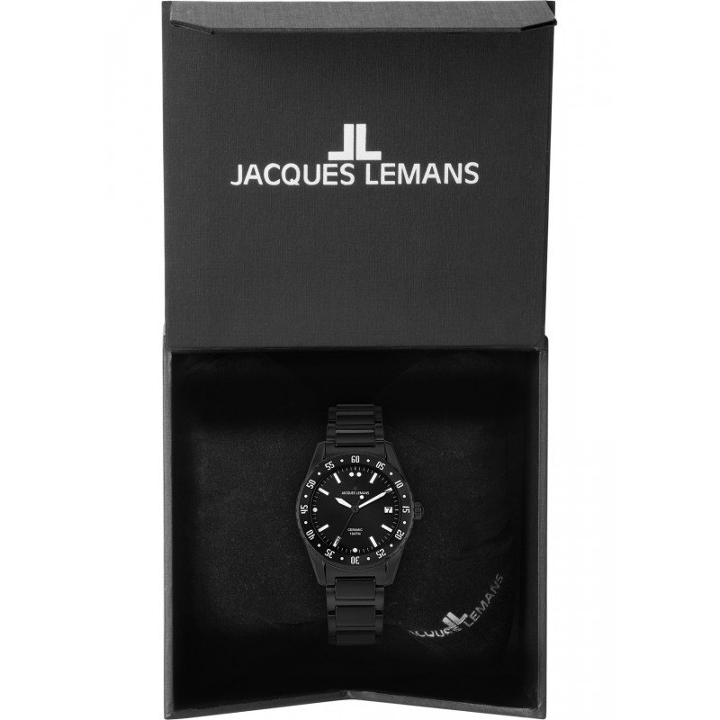 42-12D  кварцевые часы Jacques Lemans "High Tech Ceramic"  42-12D