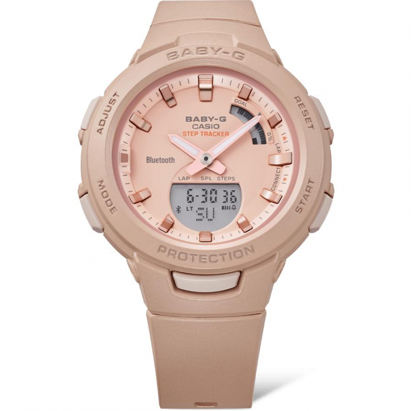 BSA-B100CS-4A  кварцевые наручные часы Casio "Baby-G"  BSA-B100CS-4A