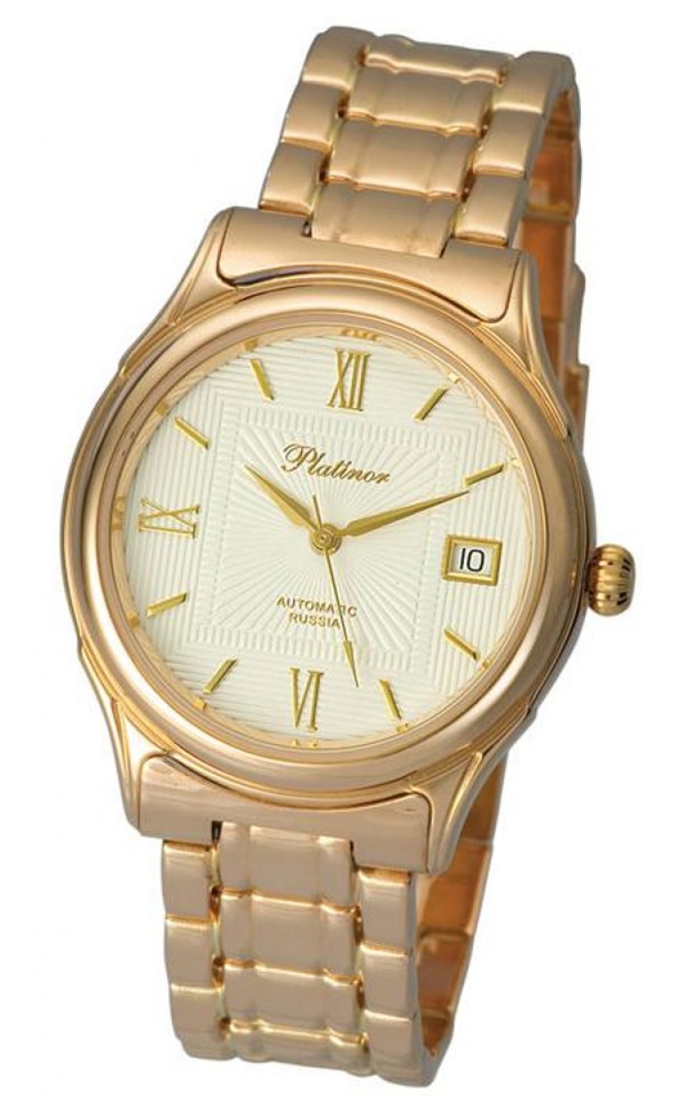 50350.120 russian gold Men's watch кварцевый wrist watches Platinor "сатурн"  50350.120