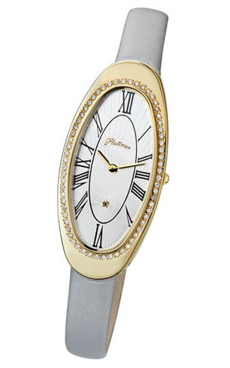92866.121 russian gold Lady's watch кварцевый wrist watches Platinor "стефани"  92866.121