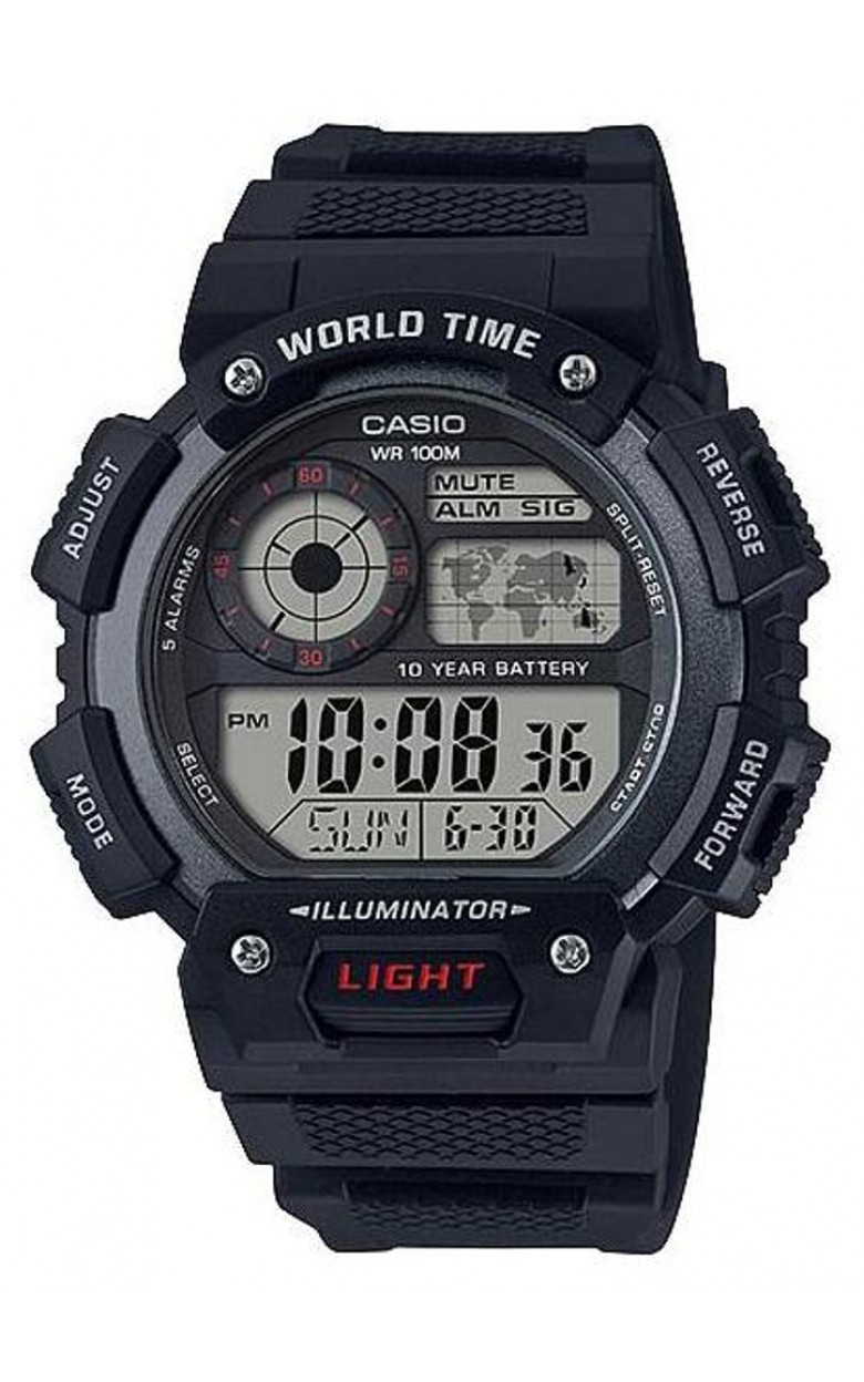AE-1400WH-1A  кварцевые наручные часы Casio "Sports"  AE-1400WH-1A