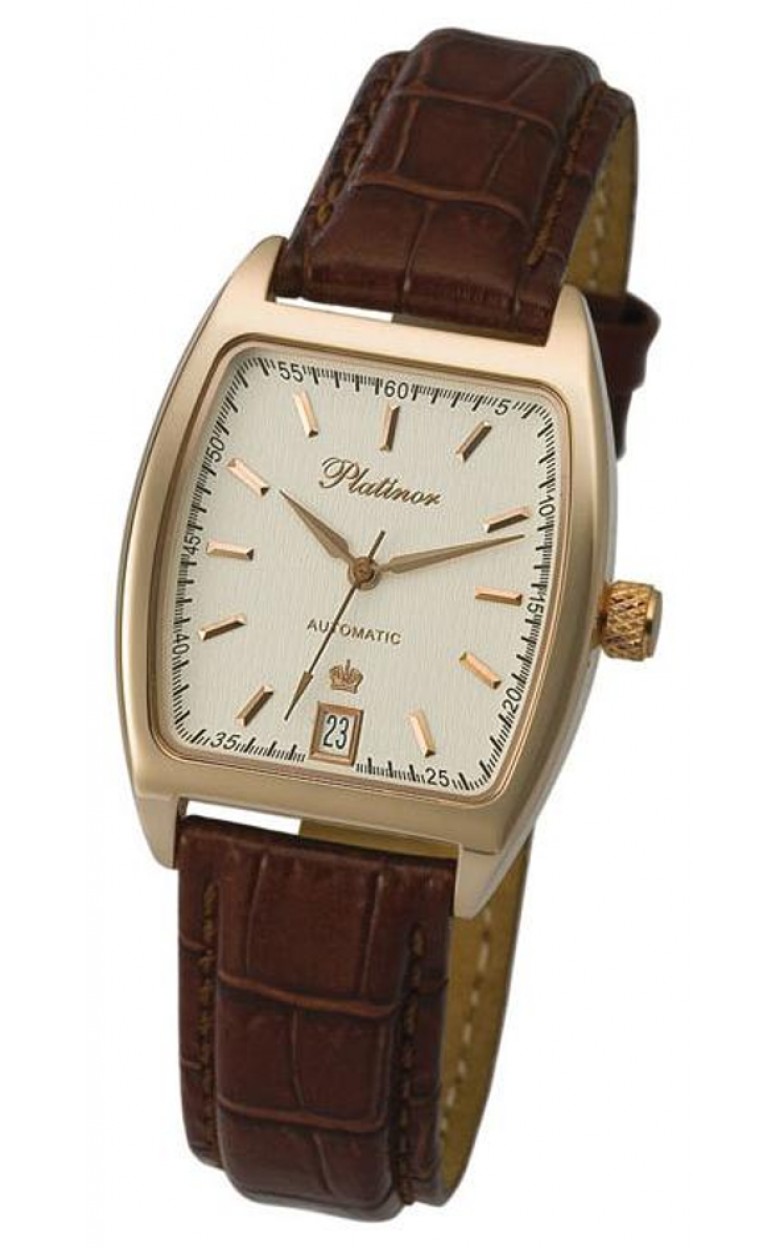 54750.104 russian gold Men's watch кварцевый wrist watches Platinor "днепр"  54750.104