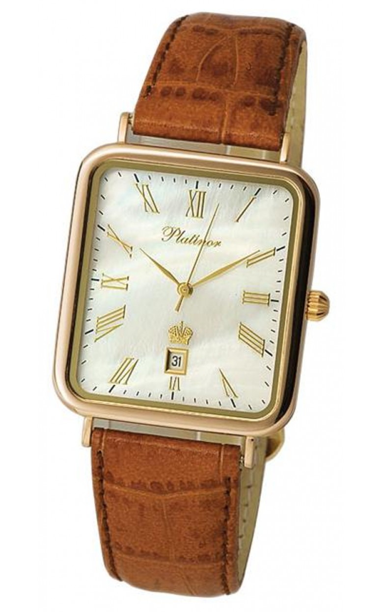 54630.315 russian gold Men's watch кварцевый wrist watches Platinor "атлант"  54630.315