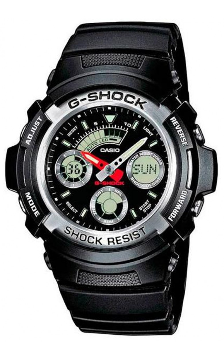 AW-590-1A  кварцевые наручные часы Casio "G-Shock"  AW-590-1A