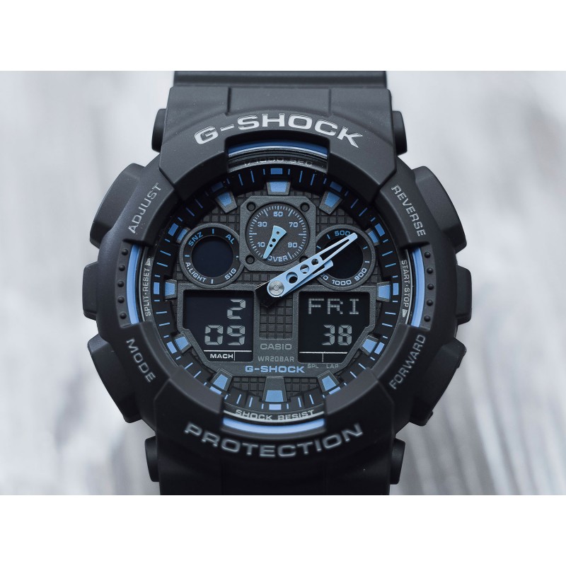 GA-100-1A2  кварцевые наручные часы Casio "G-Shock"  GA-100-1A2