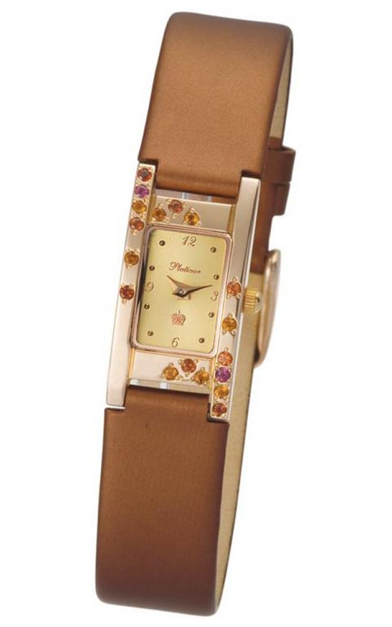 90557.406 russian gold Lady's watch кварцевый wrist watches Platinor "мадлен"  90557.406