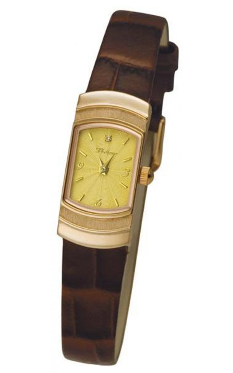98350.412 russian gold кварцевый wrist watches Platinor "любава" for women  98350.412