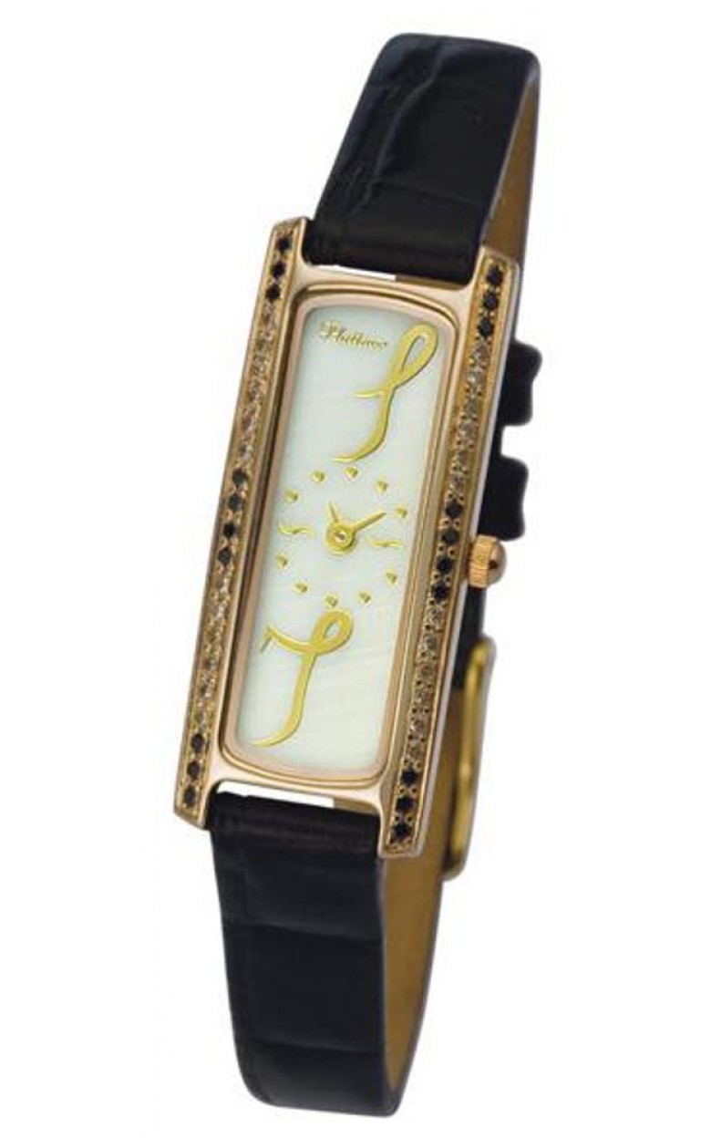 98755.328 russian gold Lady's watch кварцевый wrist watches Platinor "анжелина"  98755.328