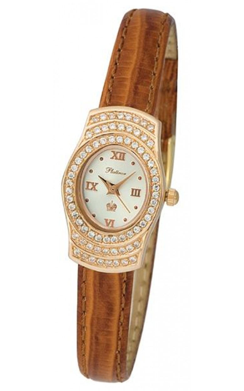 96156.216 russian gold Lady's watch кварцевый wrist watches Platinor "веста"  96156.216
