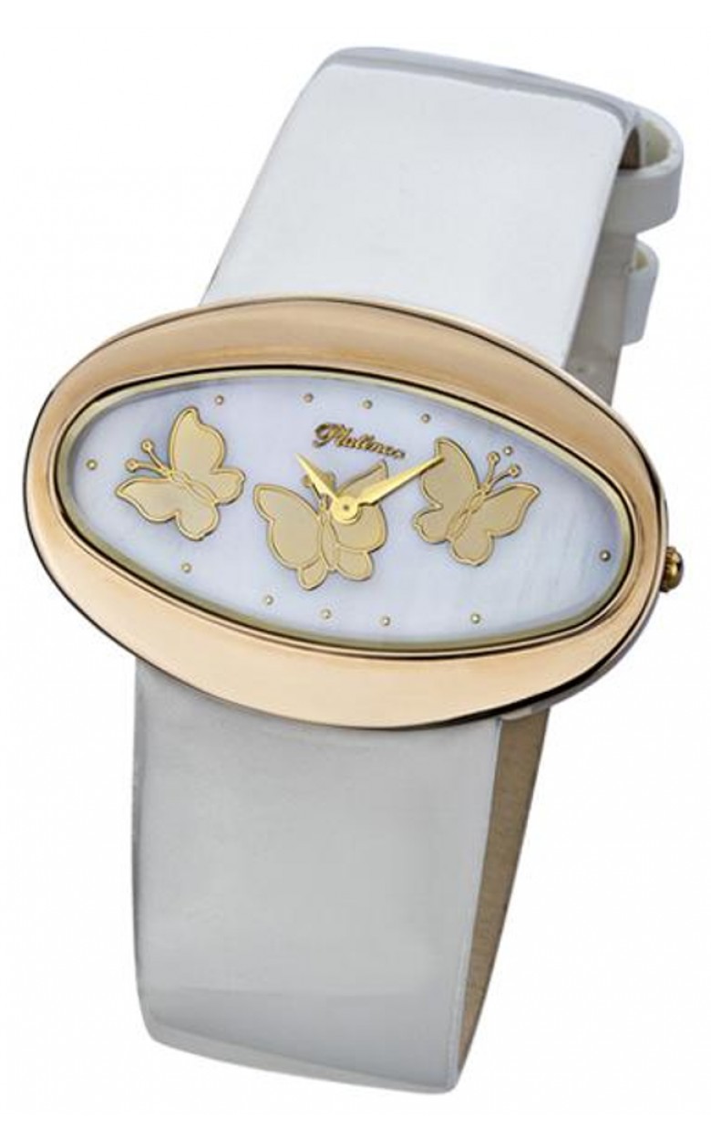 92650.355 russian gold Lady's watch кварцевый wrist watches Platinor "саманта"  92650.355