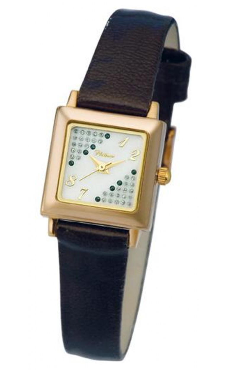 90250.327 russian gold Lady's watch кварцевый wrist watches Platinor "джулия"  90250.327