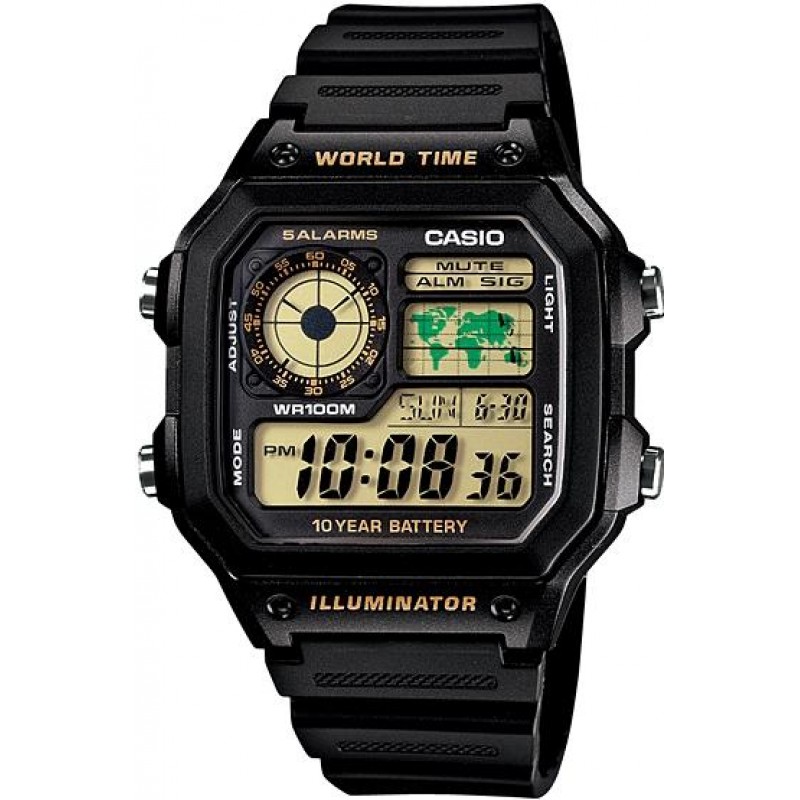 AE-1200WH-1B  кварцевые наручные часы Casio "Collection"  AE-1200WH-1B