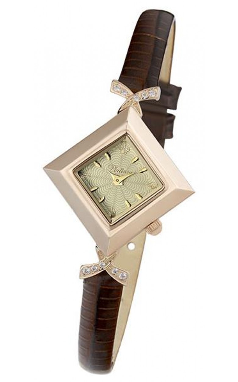 43956.404 russian gold Lady's watch кварцевый wrist watches Platinor "агата"  43956.404