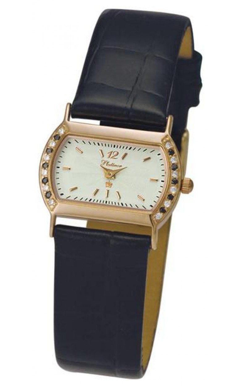 98555.112 russian gold Lady's watch кварцевый wrist watches Platinor "юнона"  98555.112