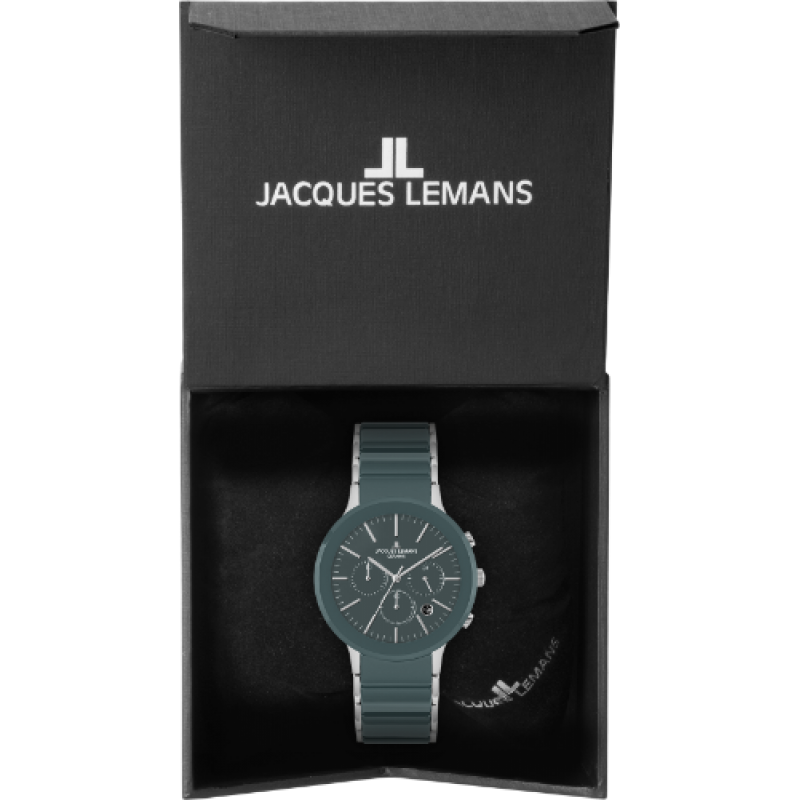1-1854D  кварцевые часы Jacques Lemans "High Tech Ceramic"  1-1854D