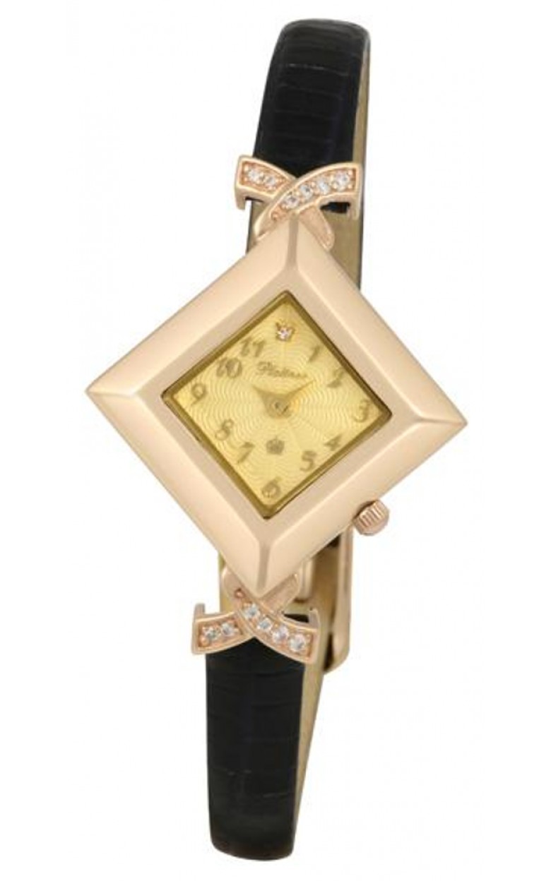 44956.411 russian gold кварцевый wrist watches Platinor "агата" for women  44956.411