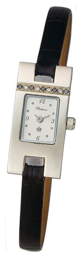 91445.206 russian gold Lady's watch кварцевый wrist watches Platinor "северное сияние"  91445.206